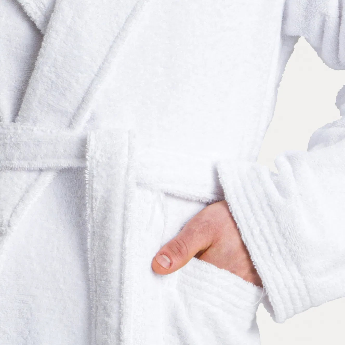 Manteau à capuche Superwuschel blanc (neige) - Möve