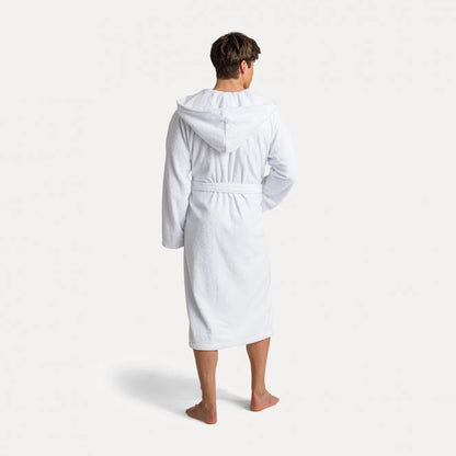 Manteau à capuche Superwuschel blanc (neige) - Möve