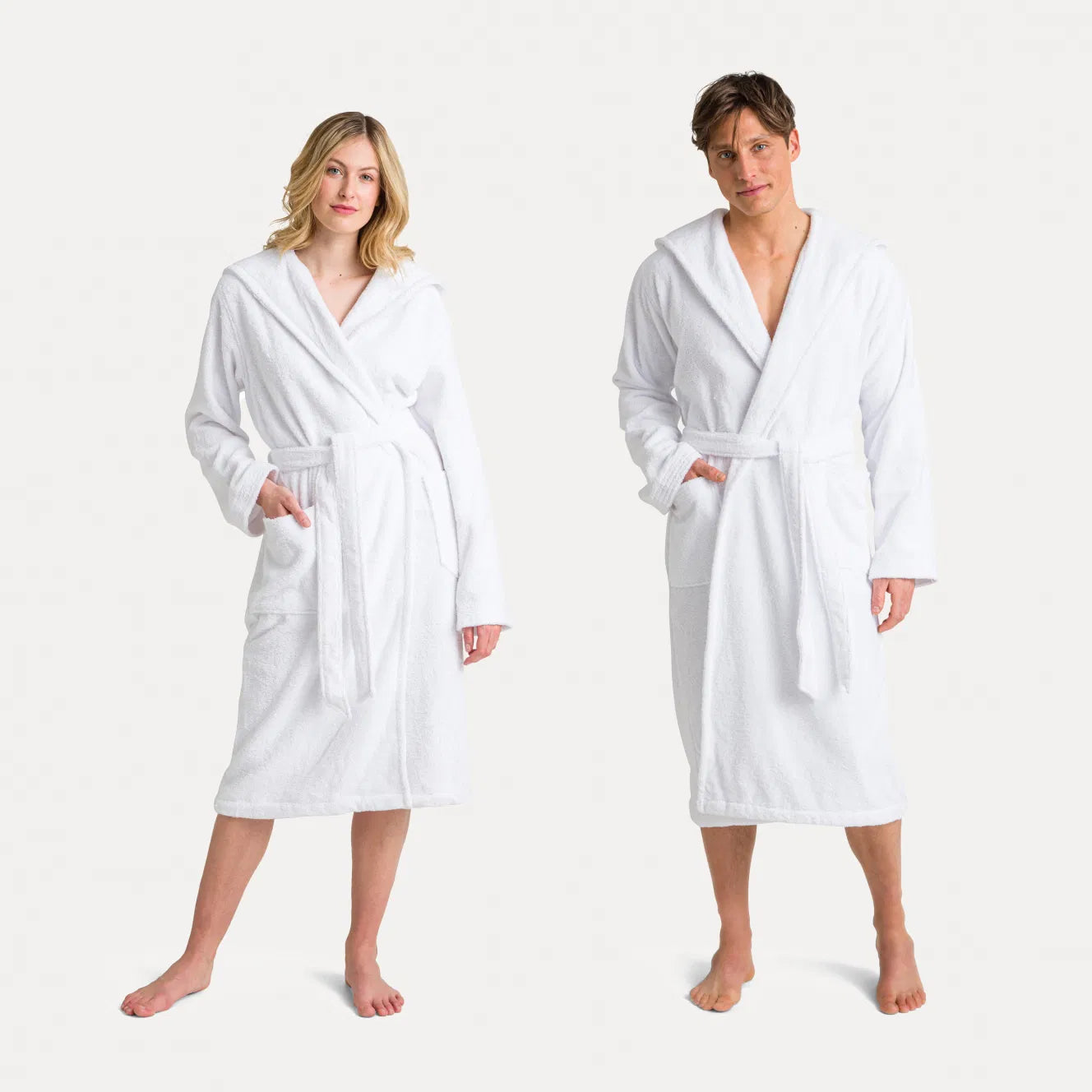 Manteau à capuche Superwuschel blanc (neige) - Möve
