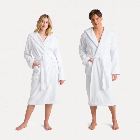 Manteau à capuche Superwuschel blanc (neige) - Möve