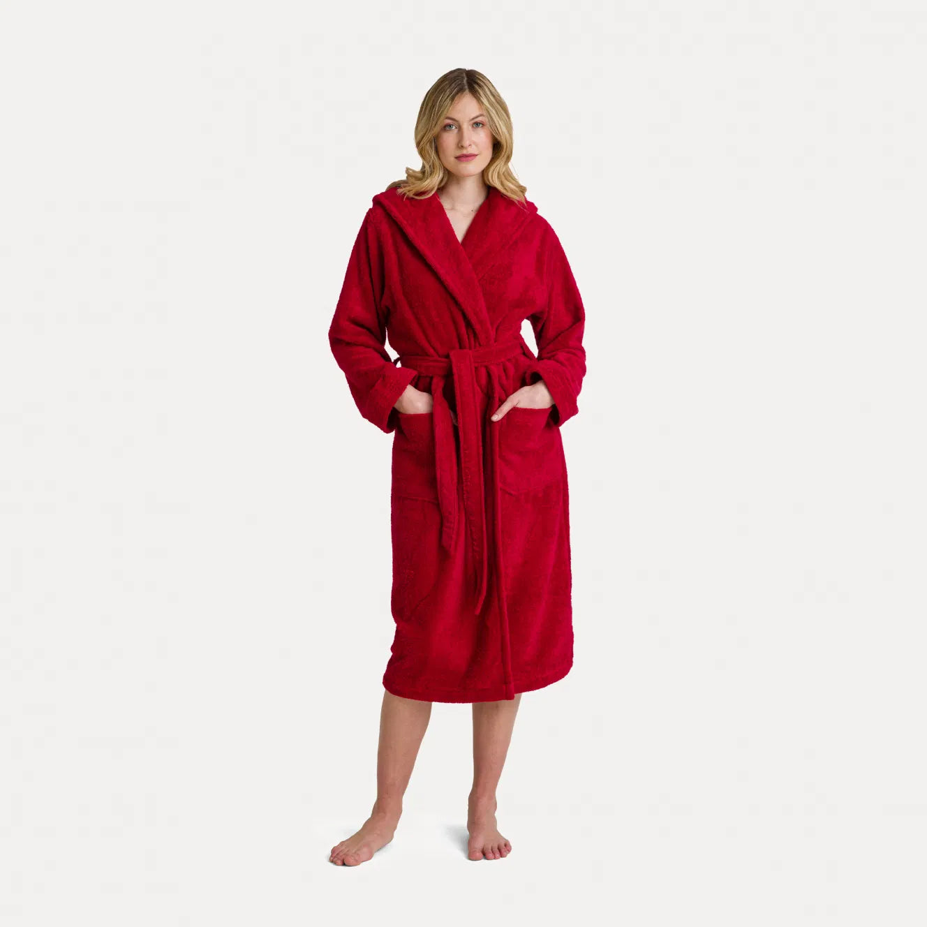 Manteau à capuche Superwuschel rouge (ruby) - Möve