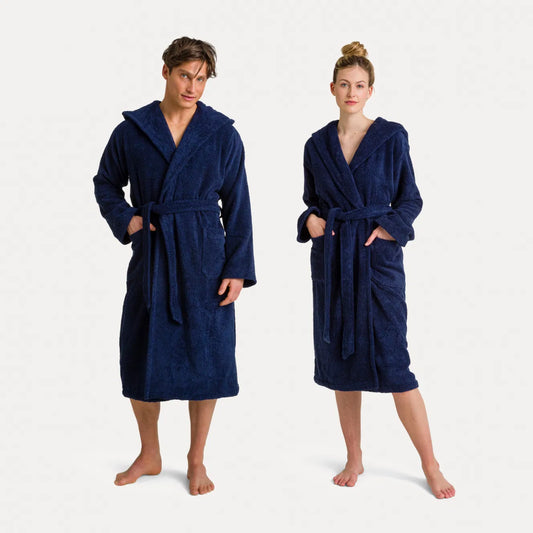 Manteau à capuche Superwuschel bleu (mer profonde) - Möve