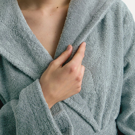 MÖVE Superwuschel manteau à capuche vert (thé)