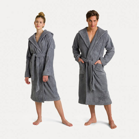 Superwuschel manteau à capuche gris (pierre) - Möve